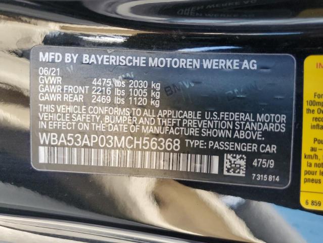 WBA53AP03MCH56368 BMW 4 Series 430I 13