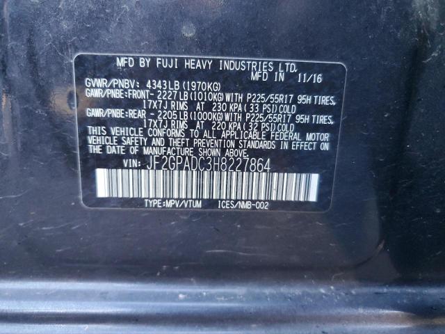 JF2GPADC3H8227864 Subaru Crosstrek Premium