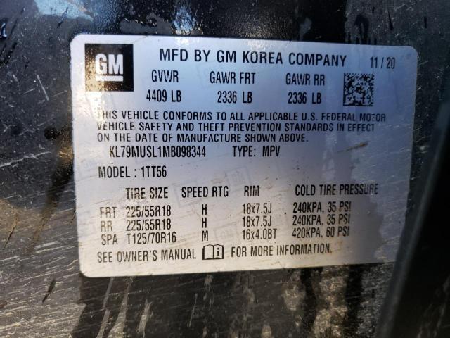 KL79MUSL1MB098344 Chevrolet Trailblzr TRAILBLAZE 10