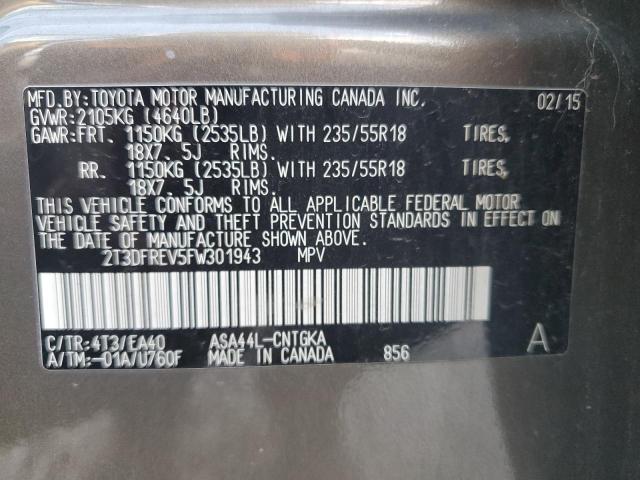 2015 TOYOTA RAV4 LIMIT - 2T3DFREV5FW301943