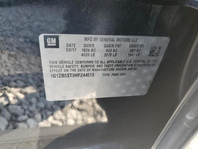 1G1ZB5ST9HF244513 | 2017 Chevrolet malibu ls