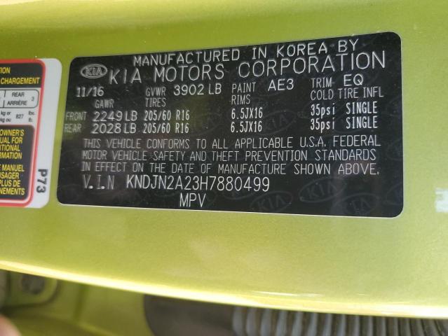 2017 KIA SOUL - KNDJN2A23H7880499