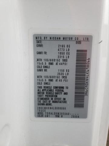  NISSAN NV 2020 Білий