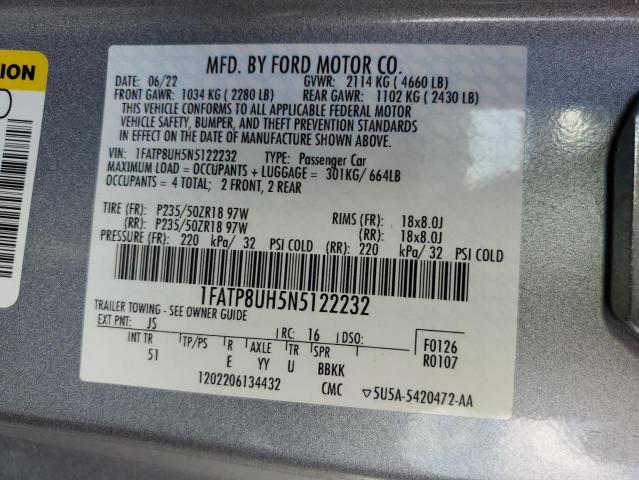 1FATP8UH5N5122232 Ford All Models MUSTANG 13