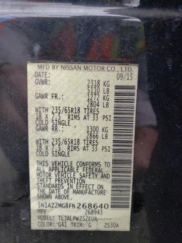 5N1AZ2MG8FN268640 Nissan MURANO S