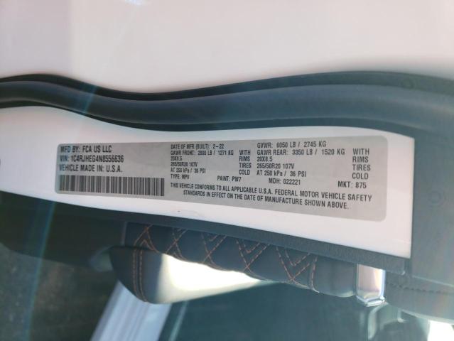 1C4RJHEG4N8556636 Jeep Grand Cherokee Summit
