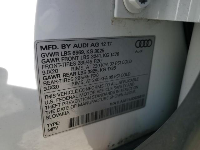 WA1LAAF74JD028313 2018 AUDI Q7, photo no. 14