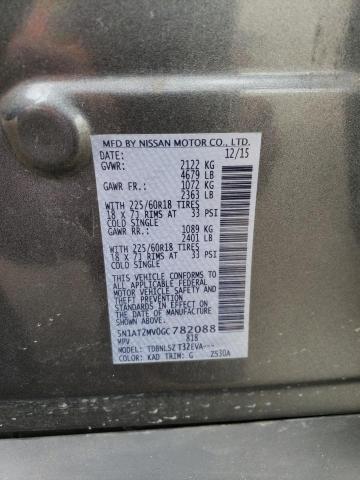 5N1AT2MV0GC782088 Nissan ROGUE S