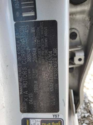 KNAFX4A69G5445704 KIA FORTE LX
