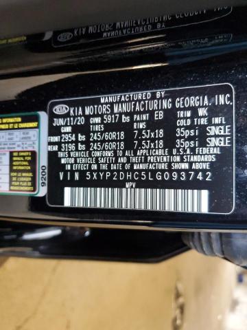 5XYP2DHC5LG093742 KIA Telluride Lx