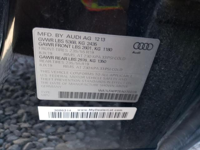 VIN WA1LFAFP2EA070228 2014 Audi Q5, Premium Plus no.12