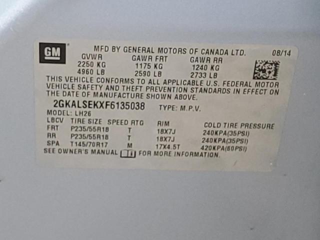 2015 GMC TERRAIN SL - 2GKALSEKXF6135038