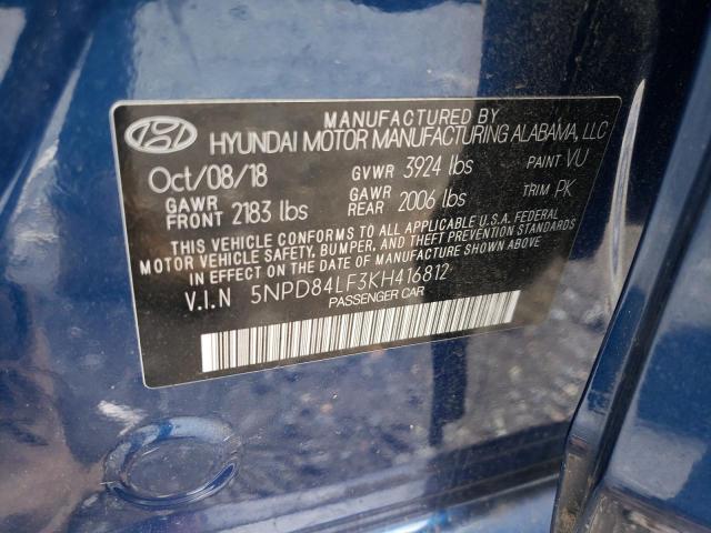 5NPD84LF3KH416812 Hyundai Elantra SE 10