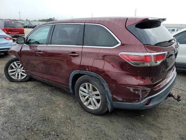 VIN 5TDBKRFH6ES043511 2014 Toyota Highlander, LE no.2