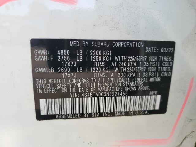 4S4BTADC3N3224455 Subaru Outback Premium