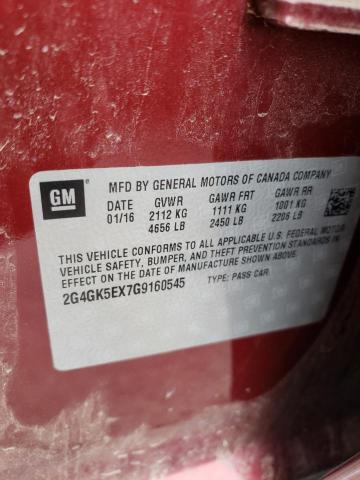 2G4GK5EX7G9160545 Buick Regal