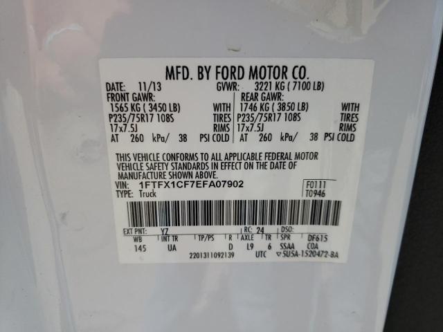 1FTFX1CF7EFA07902 Ford F150 Super Cab