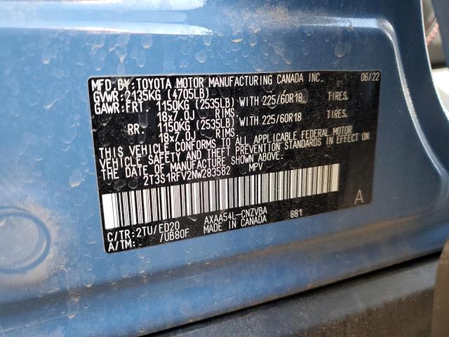 2022 TOYOTA RAV4 TRD O - 2T3S1RFV2NW283582