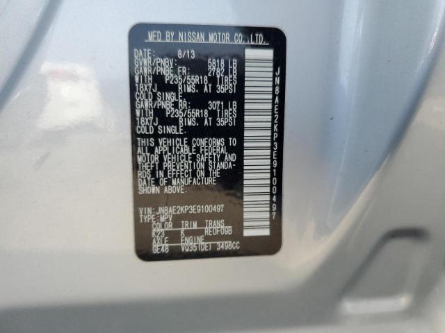 JN8AE2KP3E9100497 | 2014 NISSAN QUEST S