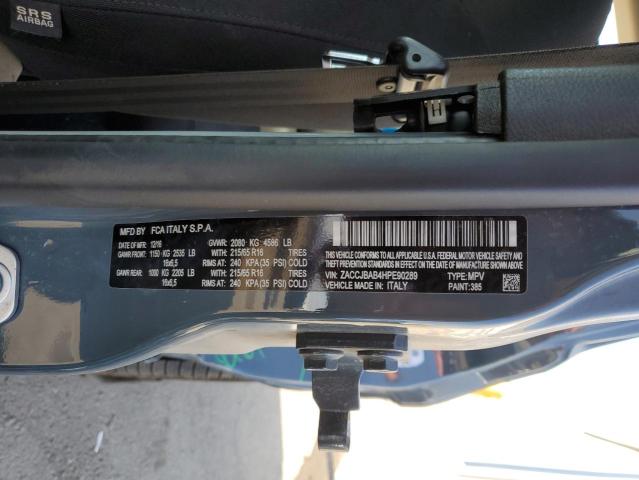 ZACCJBAB4HPE90289 Jeep Renegade Sport