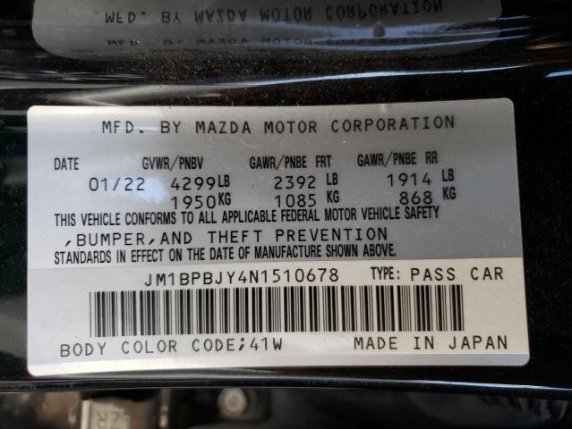 JM1BPBJY4N1510678 Mazda 3