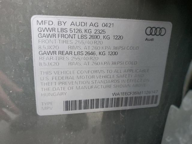 WA1EECF35M1126147 Audi Q3 PREMIUM 13