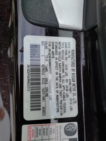 JN1AZ4FH4HM940310 Nissan 370Z BASE