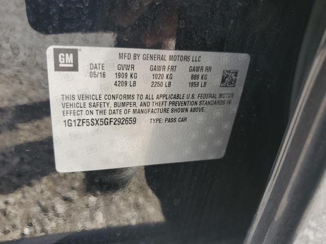 1G1ZF5SX5GF292659 | 2016 CHEVROLET MALIBU LT