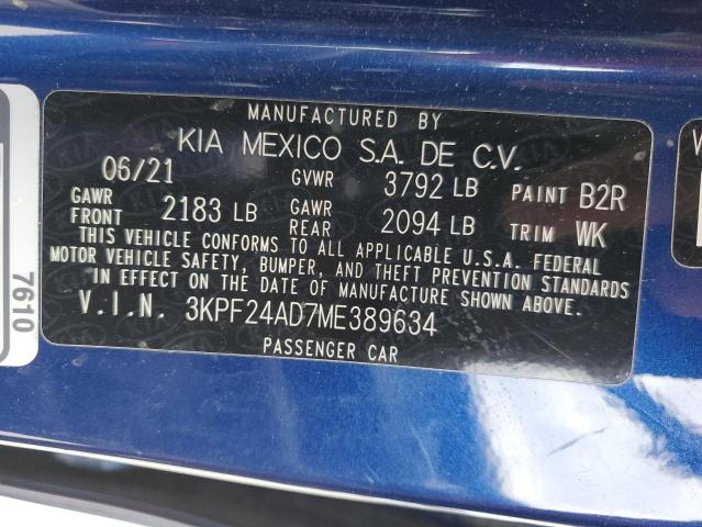 3KPF24AD7ME389634 Kia Forte FE 10