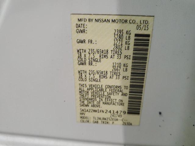 5N1AZ2MH1FN241479 Nissan MURANO S