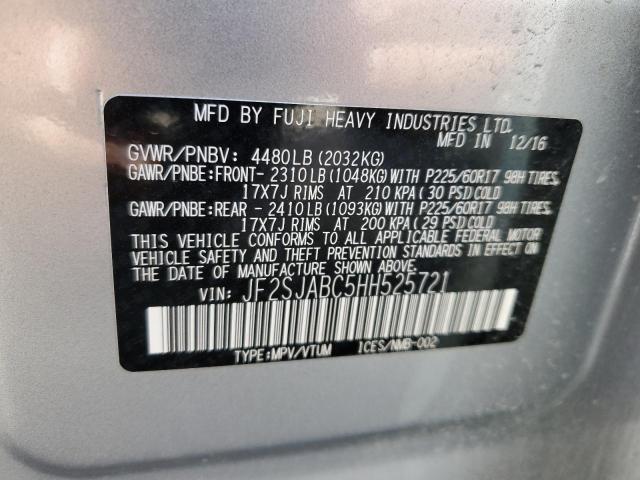 JF2SJABC5HH525721 Subaru Forester 2.5i