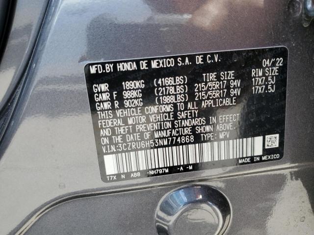 3CZRU6H53NM774868 Honda HR-V EX