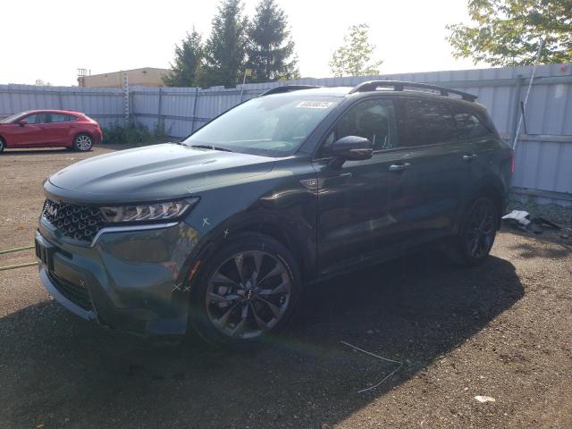 VIN: 5XYRGDLF3NG113632 Auction: COPART CANADA Lot: 68038873 Location: ONTARIO AUCTION 5XYRGDLF3NG113632 KIA SORENTO 2022 GREEN Photo 1