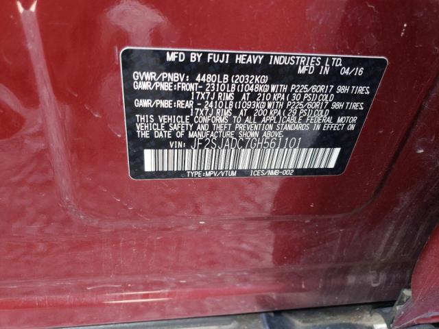 JF2SJADC7GH561101 Subaru Forester 2.5i Premium