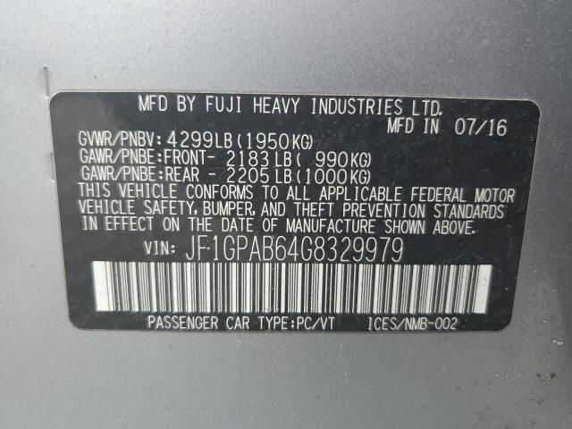 JF1GPAB64G8329979 Subaru Impreza Premium