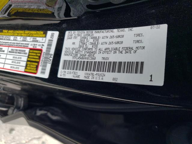 5TFLA5AB6NX013860 Toyota Tundra Crewmax Sr