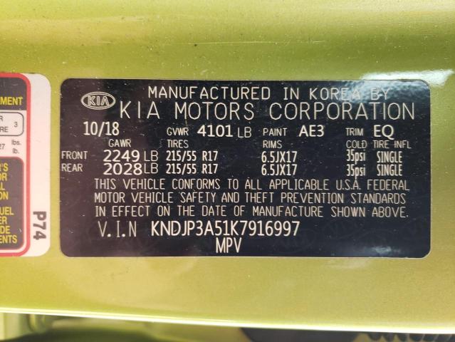 KNDJP3A51K7916997 KIA SOUL +
