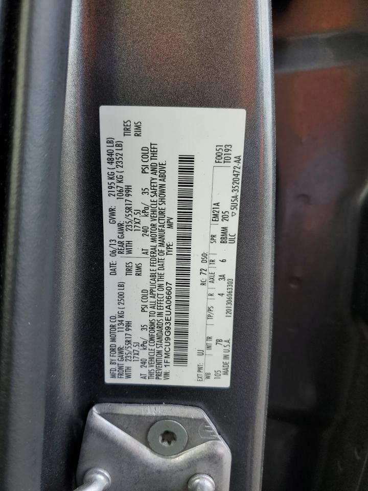 1FMCU9G93EUA06607 2014 Ford Escape Se