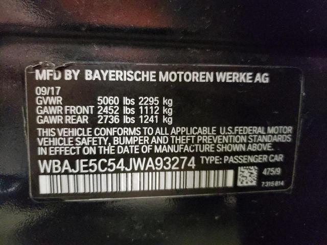 2018 BMW 540 I - WBAJE5C54JWA93274