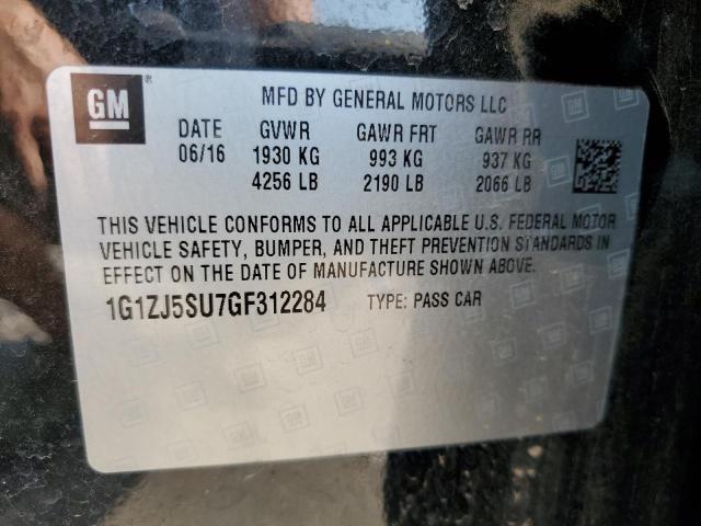 2016 CHEVROLET MALIBU HYB - 1G1ZJ5SU7GF312284