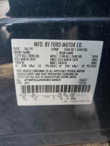 2FMPK4J90KBC34925 Ford EDGE SEL
