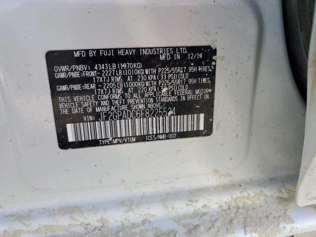 JF2GPADC6F8225524 Subaru Xv Crosstrek 2.0 Premium