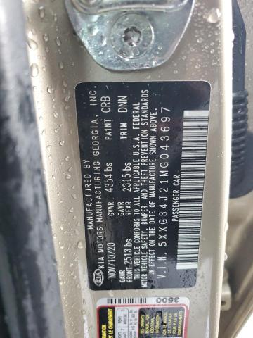 5XXG34J21MG043697 KIA K5 EX