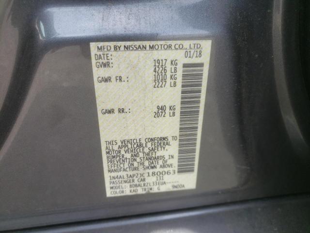 1N4AL3AP2JC180063 Nissan ALTIMA 2.5