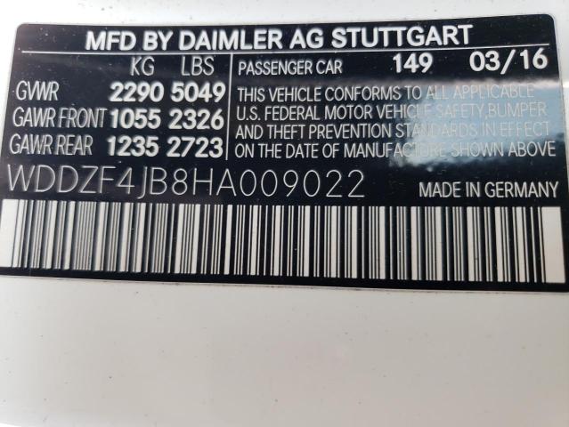 WDDZF4JB8HA009022 Mercedes-Benz E 300