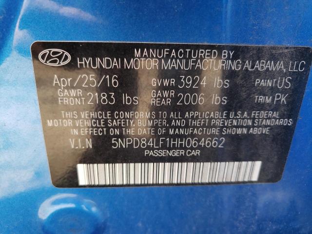 2017 HYUNDAI ELANTRA - 5NPD84LF1HH064662