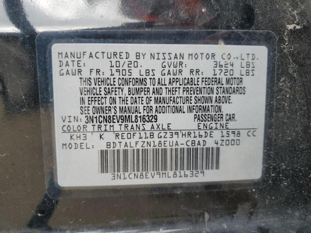 3N1CN8EV9ML816329 Nissan Versa SV 12