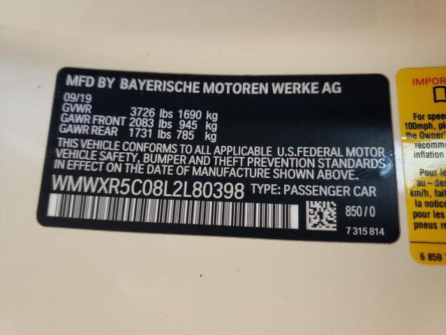 WMWXR5C08L2L80398 Mini COOPER S