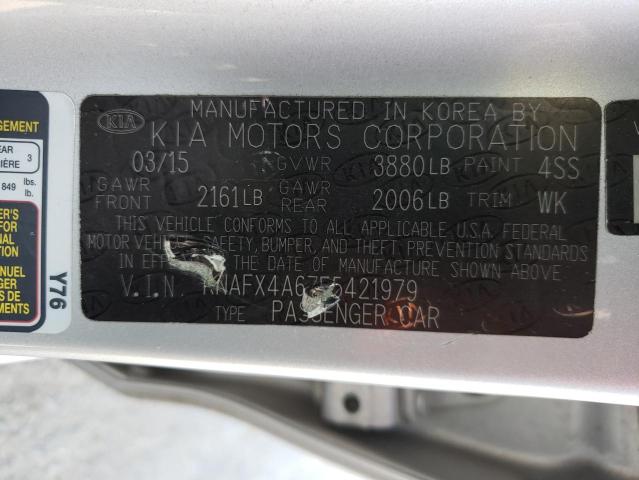 KNAFX4A67F5421979 KIA FORTE LX