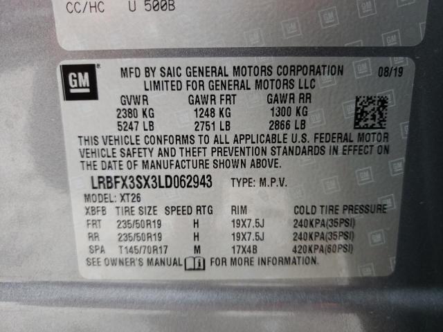 LRBFX3SX3LD062943 Buick Envision Premium